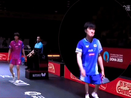 韩国乒乓球队碾压日本乒乓球队，张本智和统治全场